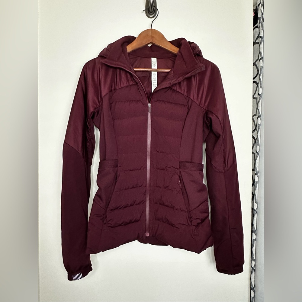 Lululemon Athletica Maroon Puffer Jacket